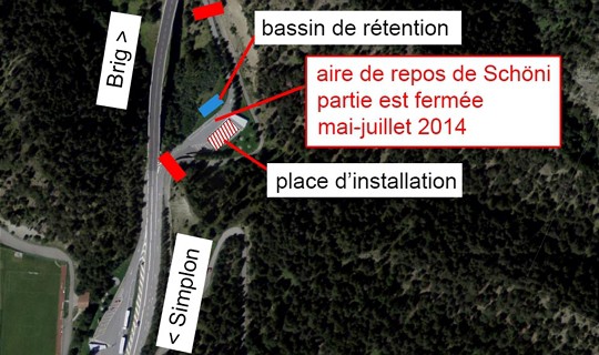  L’aire de repos de Schöni fermé 