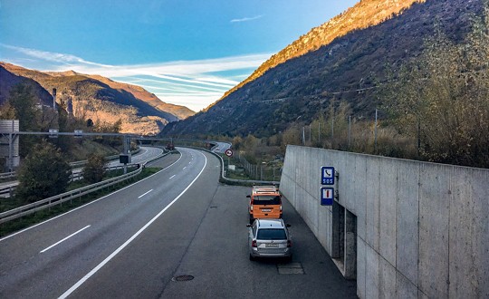  L’A9 entre Brigue et Viège 